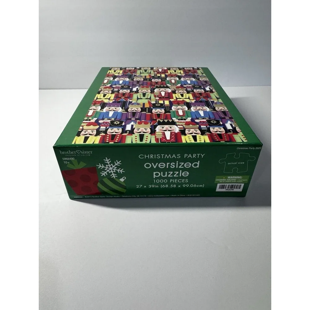 NEW, Christmas Party, 1000 piece, Oversized Puzzle, Brother/Sister Design Studio